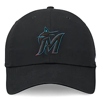 Men's Nike Black Miami Marlins Club Adjustable Hat
