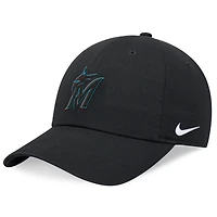 Men's Nike Black Miami Marlins Club Adjustable Hat