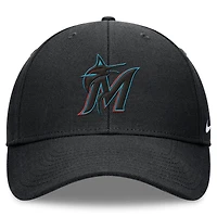 Men's Nike Black Miami Marlins Club Performance Adjustable Hat