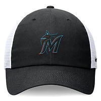 Casquette trucker Nike Miami Marlins Club noire pour homme, ajustable