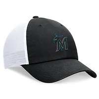 Casquette trucker Nike Miami Marlins Club noire pour homme, ajustable