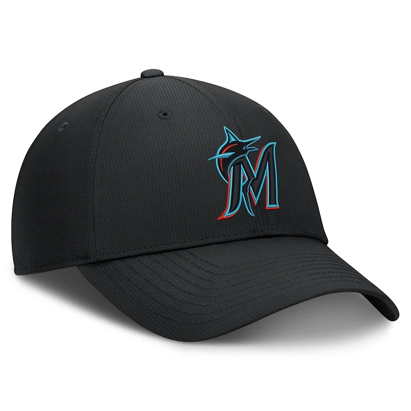 Casquette ajustable Nike Miami Marlins Dri-FIT Club noire pour homme