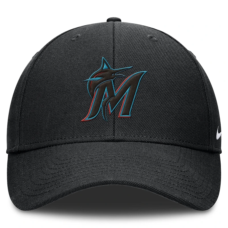 Casquette ajustable Nike bleu clair Miami Marlins Dri-FIT Club pour homme