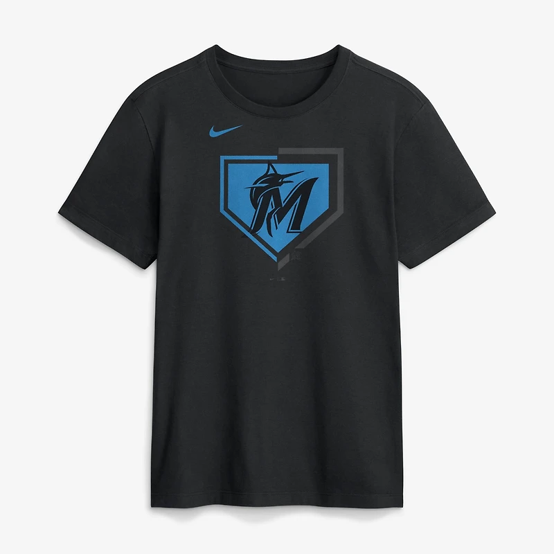 T-shirt Nike Icon Miami Marlins noir pour homme