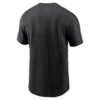 T-shirt Nike noir Miami Marlins Skyline de l'équipe locale pour homme