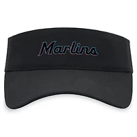 Men's Nike Black Miami Marlins Wordmark Performance Adjustable Visor