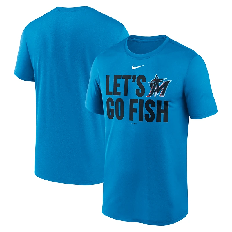T-shirt Nike bleu Miami Marlins Local Legend Performance pour homme