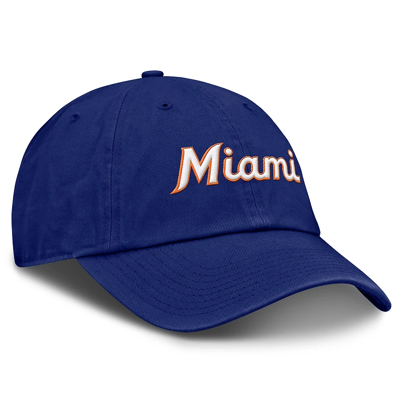 Men's Nike Deep Royal Miami Marlins Club Adjustable Hat