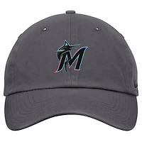 Casquette ajustable Nike Miami Marlins Club pour homme, gris