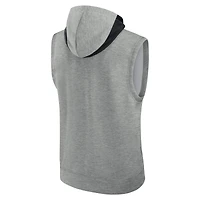 Men's Nike Heather Gray Miami Marlins Authentic Collection Early Work Dri-FIT Sleeveless Hoodie