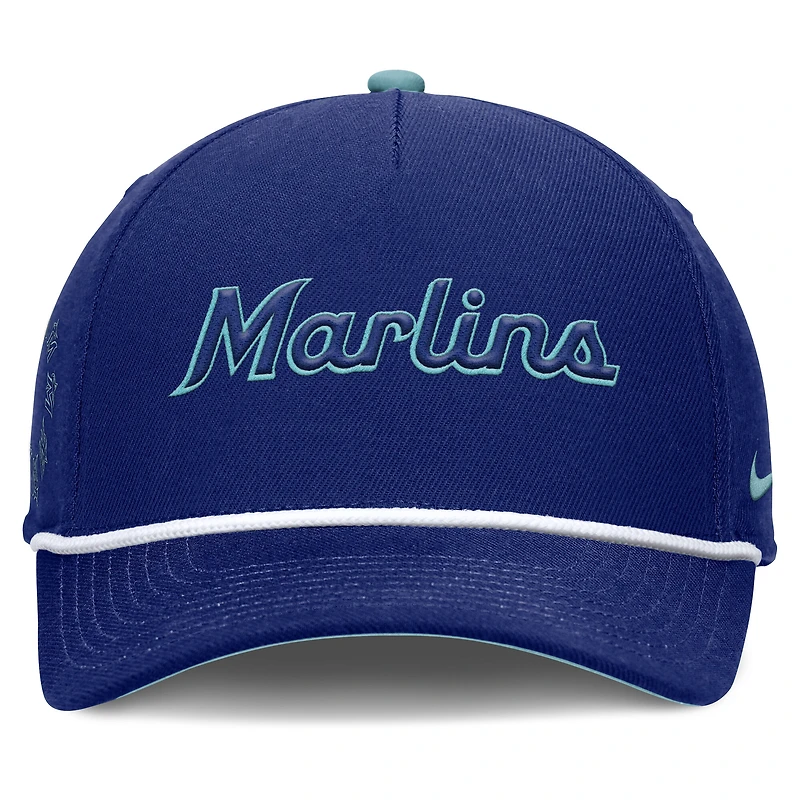 Men's Nike  Royal Miami Marlins Father's Day Rise Adjustable Hat