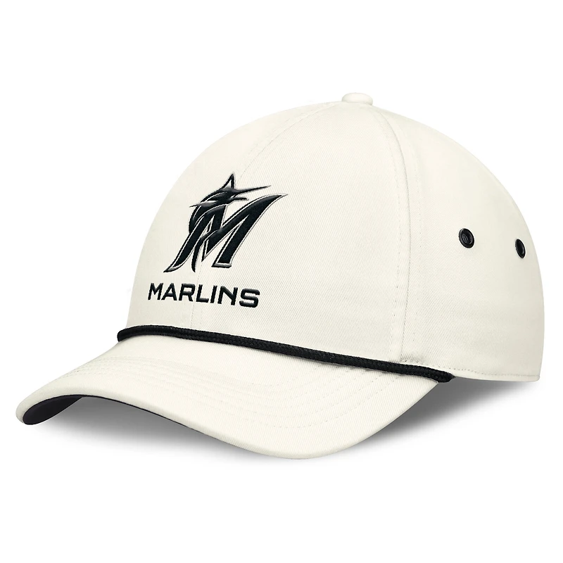 Men's Nike Stone Miami Marlins Club Adjustable Hat