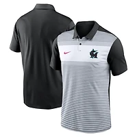 Polo Nike City Connect Legacy Icon Vapor Dri-FIT pour homme, blanc/noir, Miami Marlins 2025