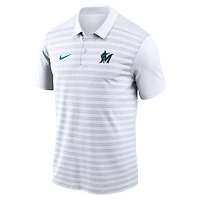 Polo Nike Victory Dri-FIT Authentic Collection pour homme, blanc, Miami Marlins
