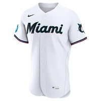 Men's Nike White Miami Marlins Home Authentic Jersey