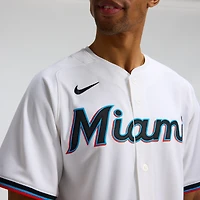 Maillot Nike Miami Marlins Domicile Limité Blanc pour Homme