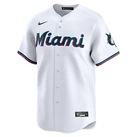 Men's Nike White Miami Marlins Home Limited Jersey