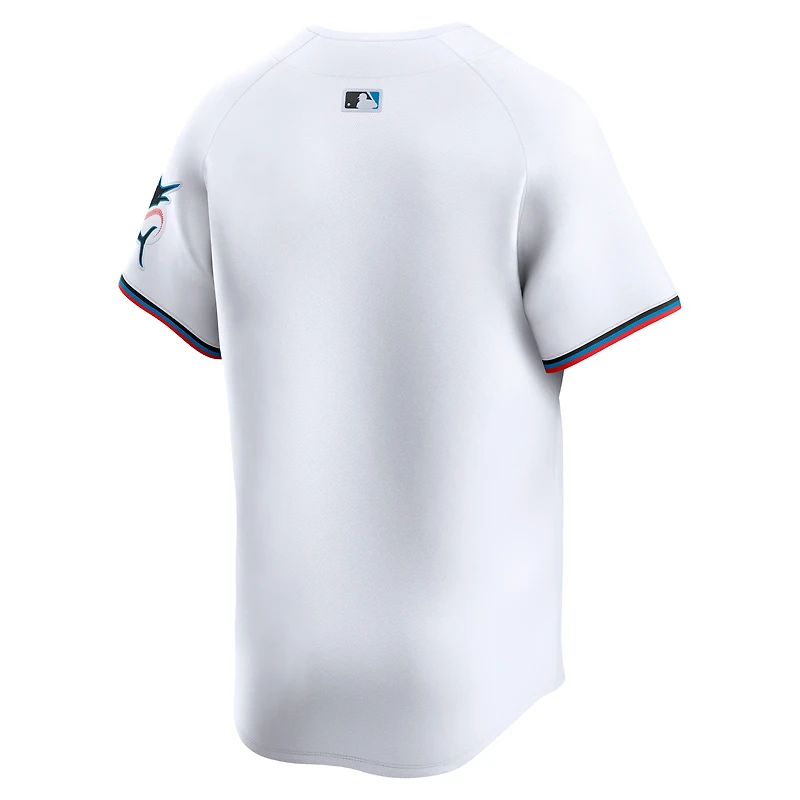 Maillot Nike Miami Marlins Domicile Limité Blanc pour Homme