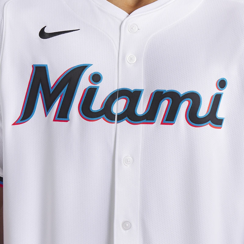 Men's Nike White Miami Marlins Home Limited Jersey