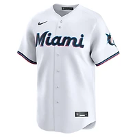 Men's Nike White Miami Marlins #1 Dad Home Limited Jersey