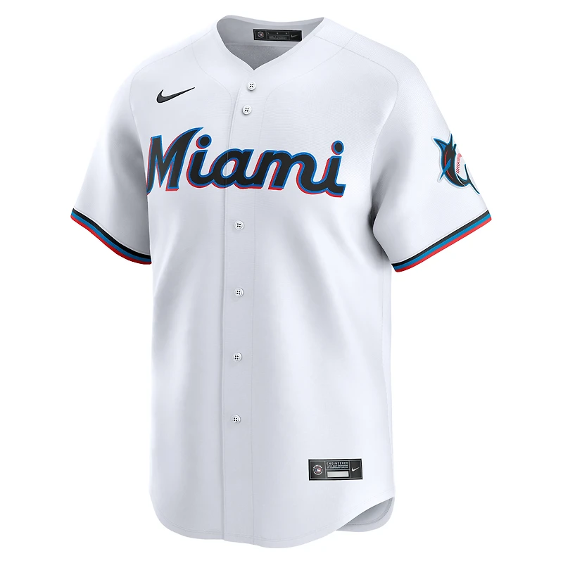 Maillot Nike blanc Miami Marlins #1 Dad Home Limited pour homme
