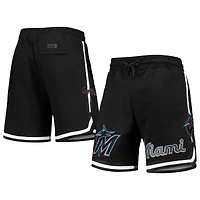 Short d'équipe Miami Marlins Pro Standard noir pour homme