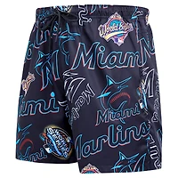 Short tissé Pro Standard noir Miami Marlins Toss pour hommes