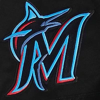 T-shirt à épaules tombantes Turn It Up Pro Standard pour homme, noir, des Miami Marlins