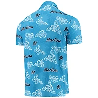 Polo Performance Reyn Spooner Miami Marlins pour homme bleu