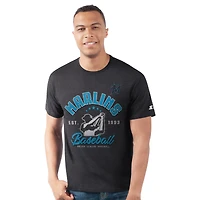 T-shirt noir pour homme, motif batteur Prime Time des Miami Marlins
