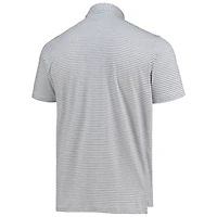 Polo pour homme Vineyard Vines gris Miami Marlins Heathered Winstead Sankaty