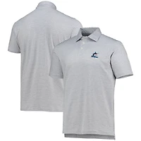 Polo pour homme Vineyard Vines gris Miami Marlins Heathered Winstead Sankaty