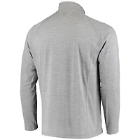 Pull-over à demi-zip Vineyard Vines pour homme, gris chiné, Miami Marlins Performance Sankaty