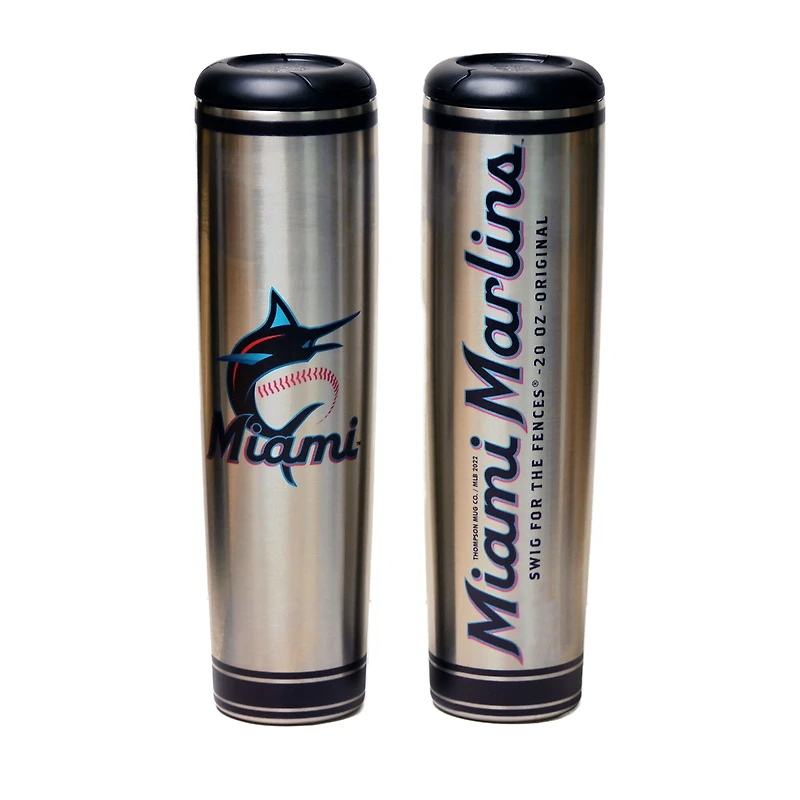Marlins de Miami 20 oz. Gobelet à chauve-souris en métal