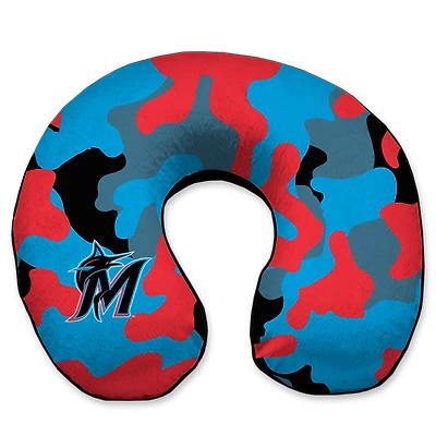 Oreiller de voyage en mousse viscoélastique Miami Marlins Camo