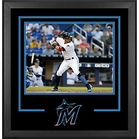 Cadre photo horizontal de luxe Miami Marlins 16" x 20"