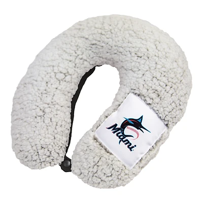 Miami Marlins Frosty Sherpa Neck Pillow