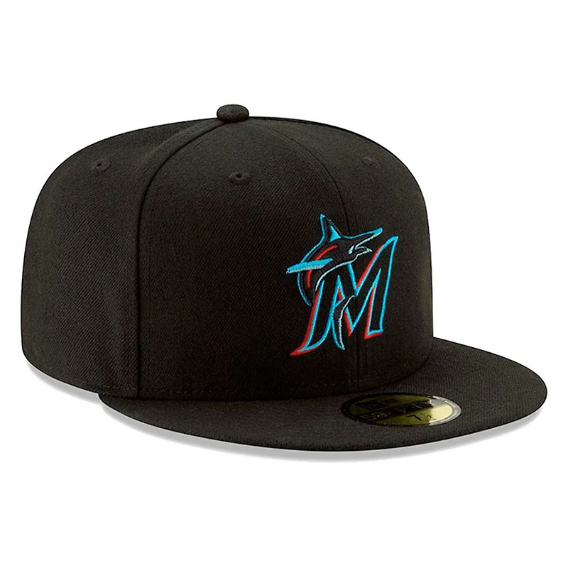 Miami Marlins New Era Game Authentic Collection On-Field 59FIFTY - Chapeau ajusté Noir