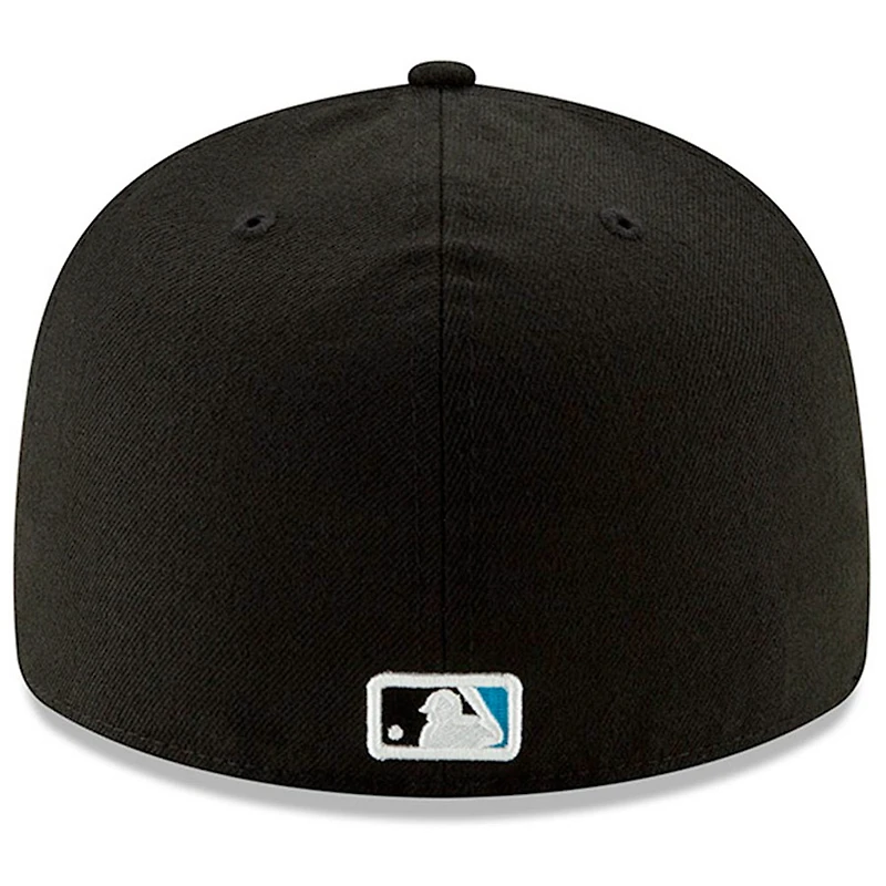 Miami Marlins New Era Game Authentic Collection On-Field Low Profile 59FIFTY - Fitted Hat Black