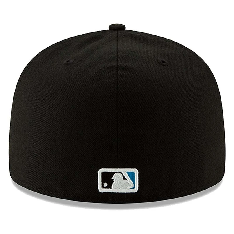 Miami Marlins New Era Youth Authentic Collection On-Field 59FIFTY - Chapeau ajusté Noir