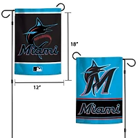 Miami Marlins WinCraft Drapeau de jardin double face 12" x 18"