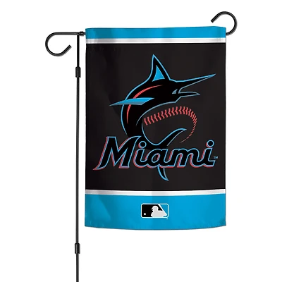 Miami Marlins WinCraft 12" x 18" Two-Sided Garden Flag