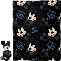 Northwest x Disney Miami Marlins Mickey Hugger Pillow & Silk Touch Throw Set
