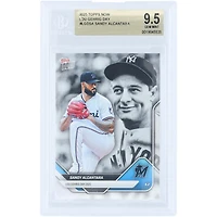 Carte Sandy Alcantara Miami Marlins 2025 Topps Now Lou Gehrig Day #LGD-SA authentifiée BGS 9.5