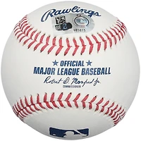 Balle de baseball autographiée par Thomas White des Marlins de Miami avec inscription « 35e choix de la saison 2023 »