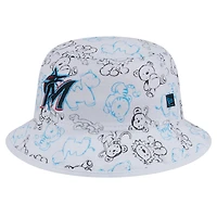 Bob blanc avec motif animal des Marlins de Miami New Era pour tout-petit