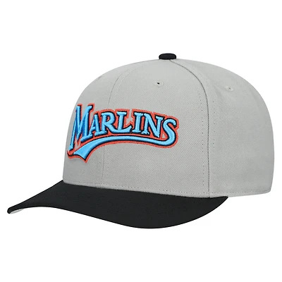 Casquette à pression Crown Snap Pro Coop Basic des Marlns MLB Mnc V100492, chapeau HP14806-MMAGREY #26