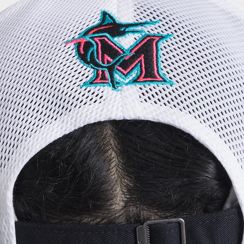Casquette ajustable Nike City Connect Trucker 2025 noire/blanche des Miami Marlins