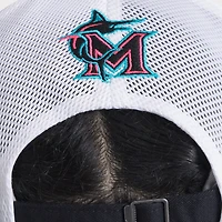 Casquette ajustable Nike City Connect Trucker 2025 noire/blanche des Miami Marlins