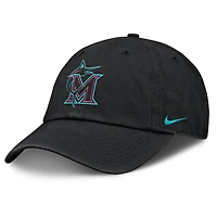 Casquette ajustable Nike noire unisexe Miami Marlins 2025 City Connect Club